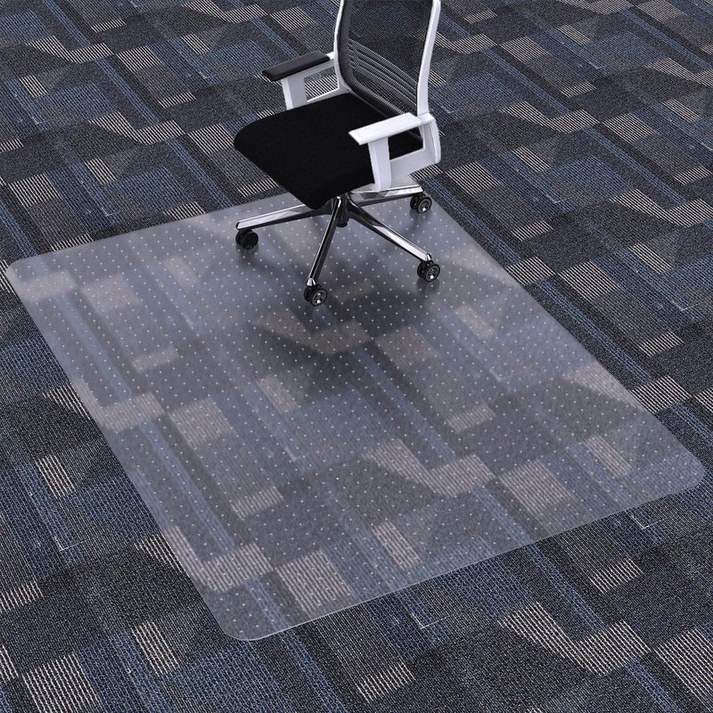 FuturHydro Desk Chair Mat for Flat to Low Pile Carpets, 45" x 53" Clear Office Home Floor Protector Mat, Transparent Mats for Office, Home and Gaming Floors (Rectangle) - Image 1